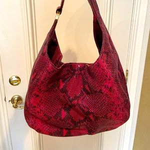 Michael Kors Bag Purse Pink Snake Skin